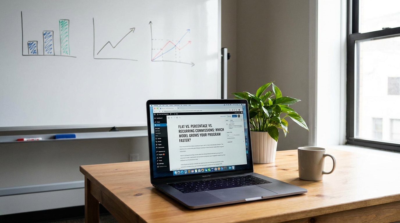 Flat vs. Percentage vs. Recurring Affiliate Commissions
