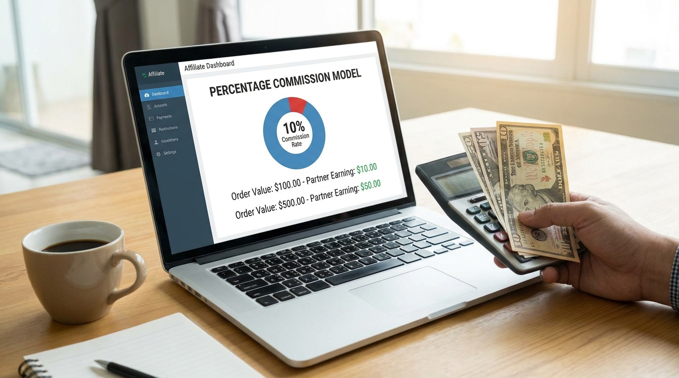 The percentage commission model the revenue share standard
