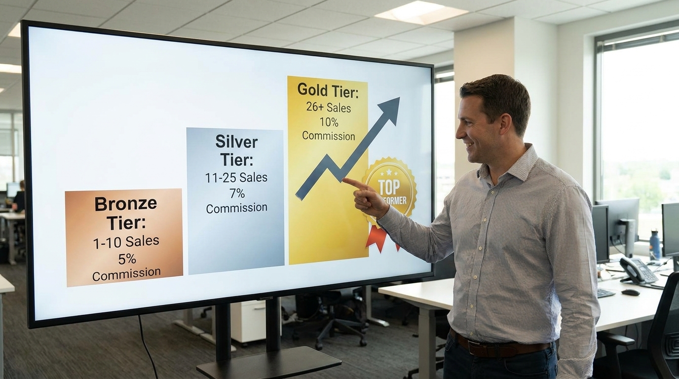 Tiered Commissions Reward Top Performers