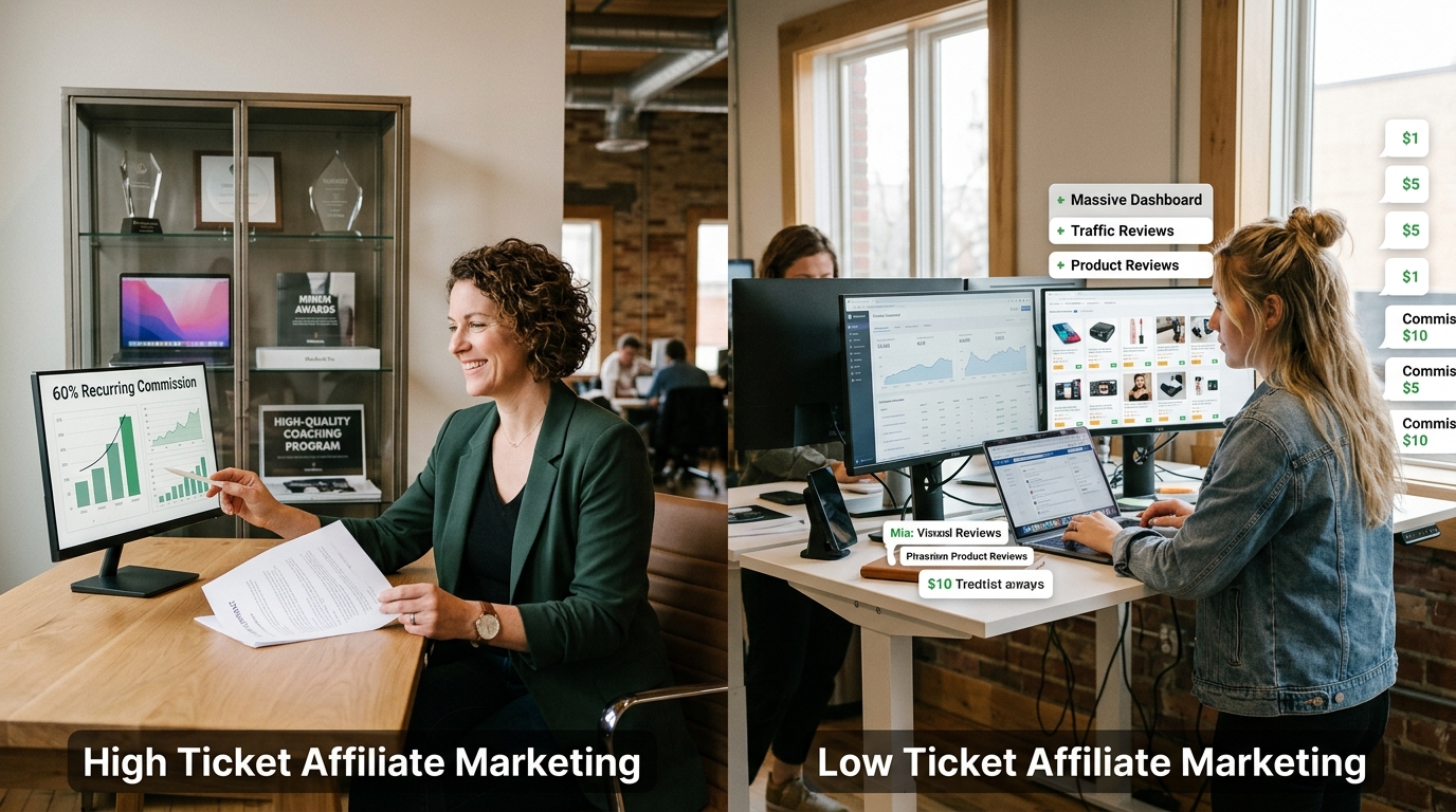 High Ticket vs Low Ticket Affiliate Marketing