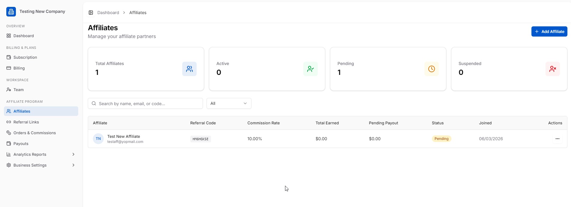 affiliates page
